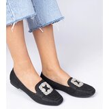 D/CEO marka niezdefiniowana Black glitter moccasins with rhinestones Sawelia | ePonuda.com