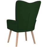  Stolica za opuštanje tamnozelena baršunasta | shoptok.hr