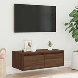 TV ormarić s LED svjetlima boja smeđeg hrasta 75x35,5x25 cm | shoptok.hr