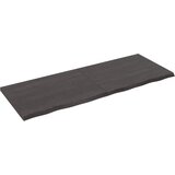 vidaXL Zidna polica tamnosiva 160 x 60 x 4 cm od obrađene hrastovine Cijene