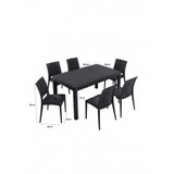 Hanah home baštenski set rattan 90x150 large masa takimi anthracite | ePonuda.com