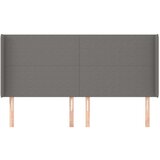  Uzglavlje s ušima tamnosivo 163x16x118/128 cm od tkanine | shoptok.hr