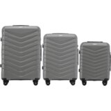 WINGS set od tri kofera Phoenix od polipropilena veličine V M S tamno sivi | shoptok.hr