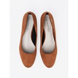 GOODIN Brown pumps with a decorative silver heel | shoptok.hr