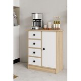 Hanah home višenamenski ormarić Elmar, 66 cm, hrast Sonoma / beli | Eponuda.com