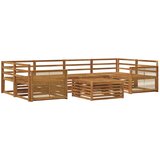 vidaXL Zunanja garnitura za sedenje 7 pcs Naravna Masiven les akacije, (5000282617) | Shoptok.si