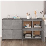  Komode 2 kom siva boja betona 70 x 41 x 75 cm konstruirano drvo - Beton siva 1 | shoptok.hr