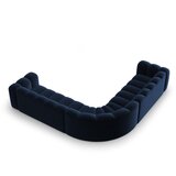 Micadoni Modra žametna kotna sedežna garnitura Lupine – | Shoptok.si