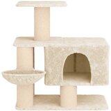  Mačje drvo s sisalnim postoljima za grebanje Krem 96 cm | shoptok.hr