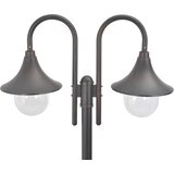  Vrtna dvostruka stupna svjetiljka od aluminija E27 220 cm brončana | Eponuda.com