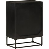  Komoda crna 55 x 30 x 76 cm od masivnog drva manga i željeza | Eponuda.com