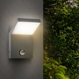  Brilagi - LED spoljašnje zidno svetlo sa senzorom RIANO LED/8W/230V srebrno | Eponuda.com