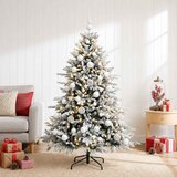  Umjetno božićno drvce s kuglicom 120 cm 150 LED lampica Slike