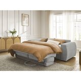 Bobochic Paris Svetlo siva sedežna garnitura za spanje/raztegljiva iz rebrastega žameta 220 cm Hugo – | Shoptok.si