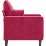  Fotelja crvena boja vina 60 cm baršunasta | shoptok.hr