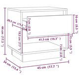 vidaXL noćni ormarići 2 kom bijeli 45 x 34 x 44 cm od iverice | shoptok.hr