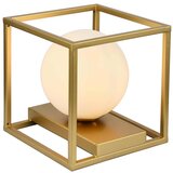 Stolna Namizna svetilka v zlati barvi s steklenim in kovinskim senčilom (višina 20 cm) Avelin – | Shoptok.si