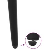  Noge za konzolni stol konusnog oblika 4 kom crne 72-73 cm čelik | shoptok.hr