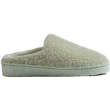 Shelvt Slip-on slippers with fur for women green | Shoptok.si
