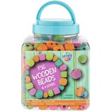  Perlice drvene Color – šareni set u kutijici za izradu nakita Tirkizna | shoptok.hr