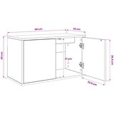 TV ormar za montažu na zid HANAU 69 x 33 x 40 cm Hrast sonoma | shoptok.hr