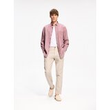 Reserved Chino slim hlače s mješavinom lana - bež | shoptok.hr