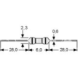 Schukat Electronic gmbh OTPORNIK UGLJENI 5% 3,3K 1/4W | Eponuda.com