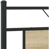 Metalni Kovinski posteljni okvir brez vzmetnice sonoma hrast 183x213 cm, (21829081) | Shoptok.si