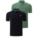 Dewberry DUAL SET T8561 MENS TSHIRT-BLACK-LIGHT KHI Cijene