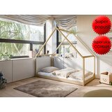  Drveni dječji krevet Moris - svijetlo drvo - 200x90 cm | shoptok.hr