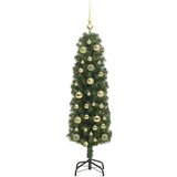 vidaXL Umjetno božićno drvce Zelena 150 cm PVC i čelik i plastika | shoptok.hr