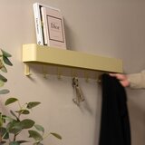 Spinder Design Svetlo rumen jeklen stenski obešalnik s polico 72 cm Dax Play – | Shoptok.si