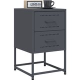 vidaXL Noćni ormarići 2 kom antracit 36 x 39 x 60,5 cm čelični | shoptok.hr