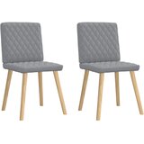 Maison Chic Jedilni stoli - Vzorci stoli 2 kosa svetlo sivo blago A477, (22032683) | Shoptok.si