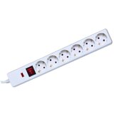  Produžni kabl sa zaštitom, 6 utičnica, 1.5mm², 1.5 met - NVT 06K/WH cijene