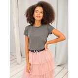 Fashion Hunters Dark gray heather T-shirt | shoptok.hr