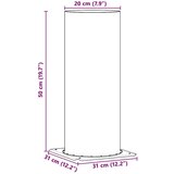 vidaXL Podaljšek Dimnika srebrna 31 x 31 x 50 cm Nerjaveče jeklo | Shoptok.si