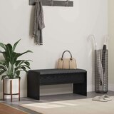  Klupa za hodnik s jastukom Crni hrast 80 x 38 x 46 cm | shoptok.hr