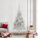  Umjetno predsvijetljeno božićno drvce Srebrno 210 cm PET | shoptok.hr