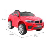 Dečiji automobil na akumulator crveni licencirani BMW X6M 48