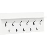  Vješalica za kapute na zidu s policom Bijelo 100 x 40 x 12 cm | Eponuda.com