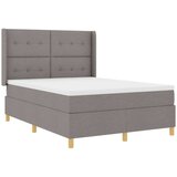 Box spring krevet Sivo-smeđa 140 x 190 cm tkanina | shoptok.hr