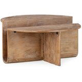 MOME Okrugao stolić za kavu od masivnog manga u tamnoj prirodnoj boji ø 80 cm Divya – Cijene