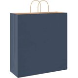  Papirnate vrečke 250 kosov z ročaji modra 45x17x48 cm, (5000160846) | Shoptok.si