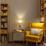  Brilagi - LED zidna lampa NUBILA WOOD 1xE27/25W/230V + LED/3W hrast/braon | Eponuda.com
