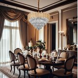 Toolight Visilica s kristalima G050-CP 50CM GOLD | shoptok.hr