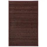 Tamno smeđi tepih od bambusa 60x90 cm –