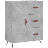 vidaXL Komoda betonsko siva 69,5x34x90 cm inženirski les, (20807774) | Shoptok.si