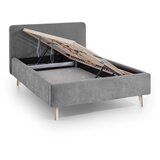 Meise Möbel Siva oblazinjena zakonska postelja z letvenim dnom 140x200 cm Mattis – | Shoptok.si