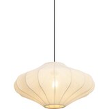 QAZQA Japandi viseča svetilka bež barve s senčilom iz blaga 50 cm - Plu | Shoptok.si